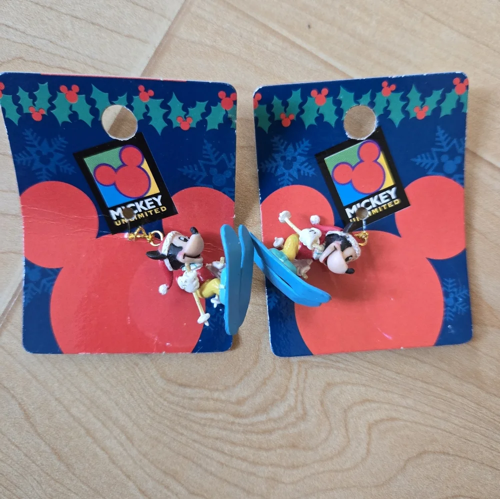 Set of 17 vintage Y2K Disney Mickey Unlimited mini Christmas tree ornaments, NWT